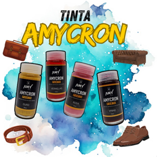 tinta Amycron 90ml Para Couro Sapato,bota,bolsa,jaqueta Cobertura E Tingimento diversas cores em Oferta na Shopee