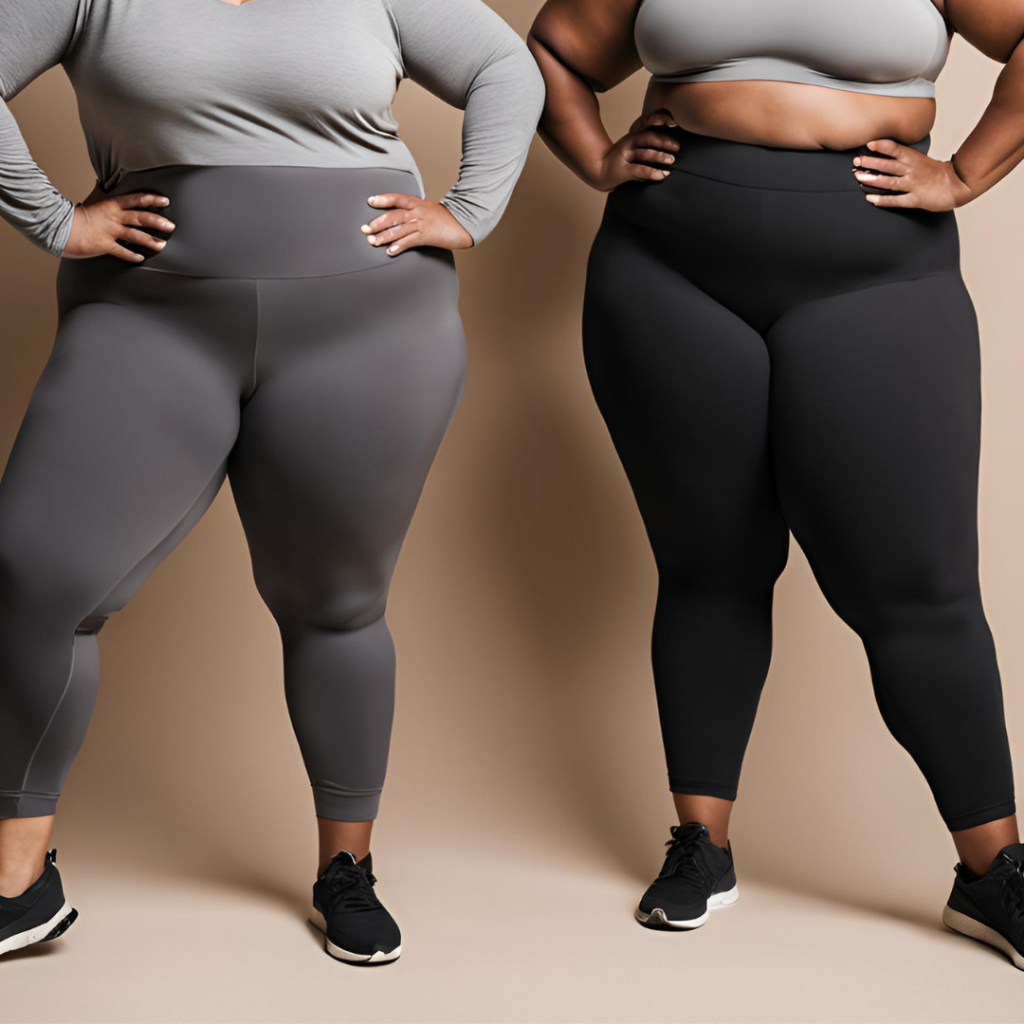 Kit 02 Calça Legging Plus Size Suplex Cós Alto Básica Alta Qualidade