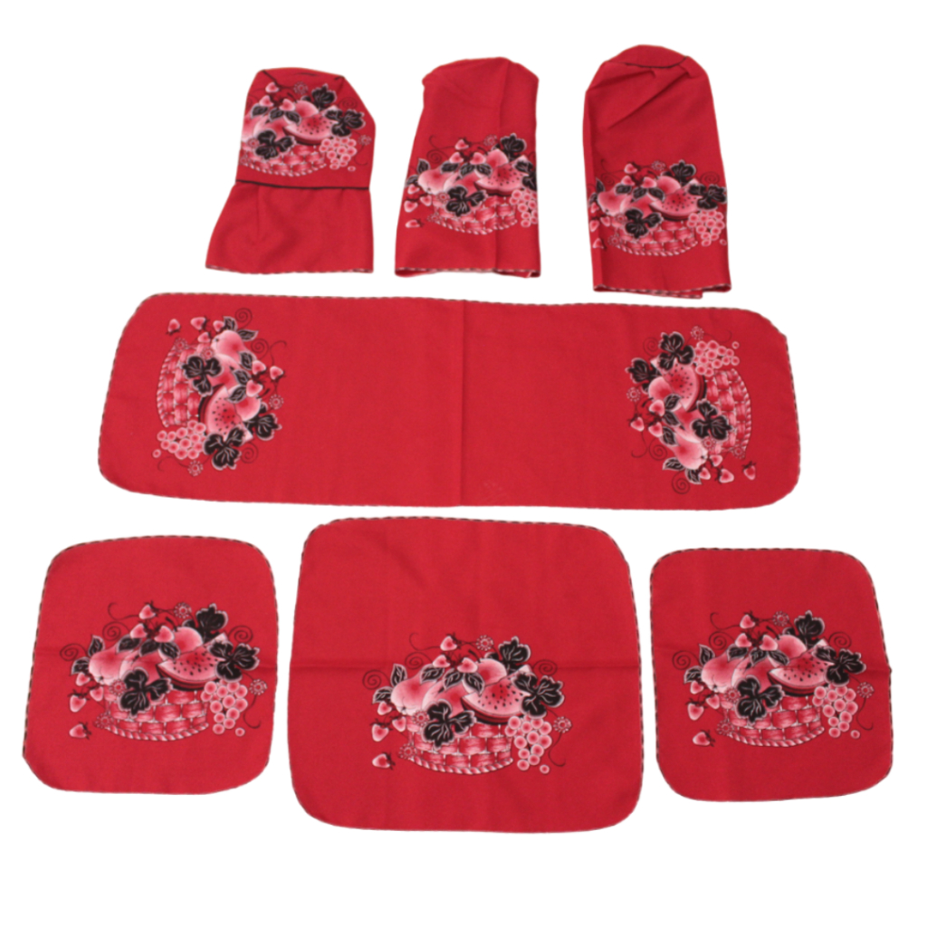 Conjunto de Cozinha Jogo C/ 7 Peças Decoração Estampado Capa Panos em Oferta na Shopee