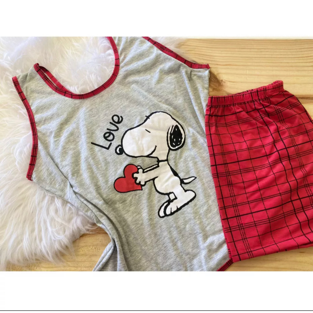 Kit 2 Baby Doll Plus Size Feminino Malha Pijama Verão Regata Confortável Short Doll Dormir — imagem 2 de 2