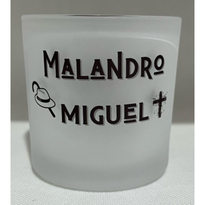 COPO DE BEBIDA E OFERTÓRIO MALANDRO MIGUEL - ROUPA PRETA- VIDRO 260ML UMBANDA CATIMBO JUREMA SAGRADA
