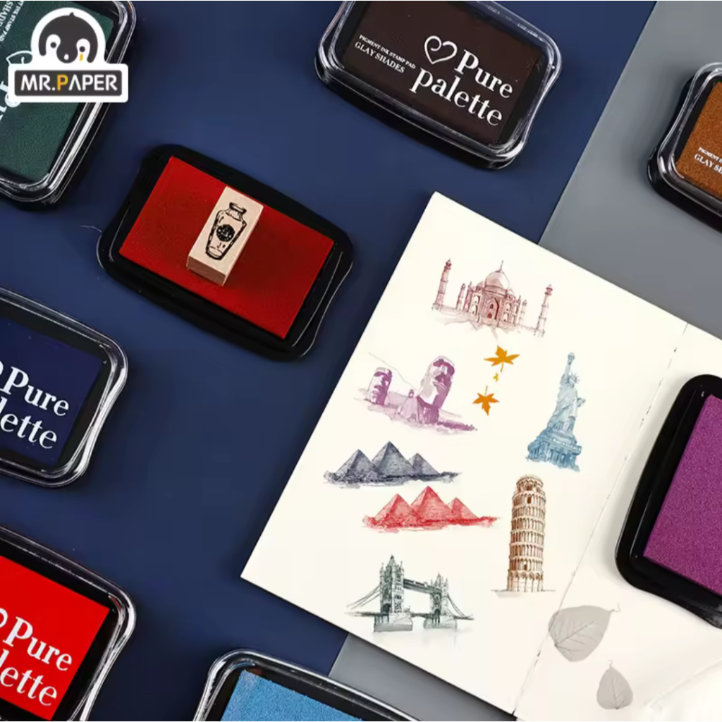 Carimbeira Colorida Para Scrapbook