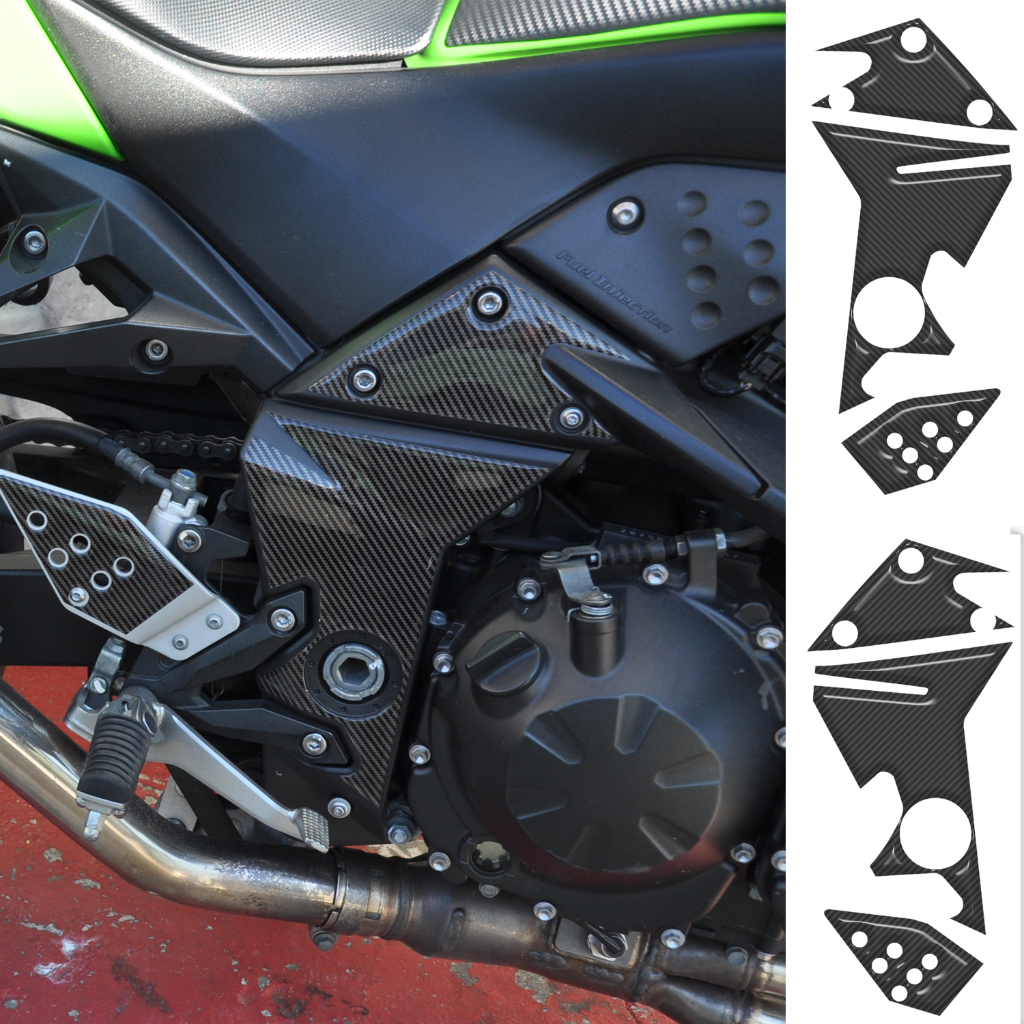 Protetor Relevo 3d Quadro Pedaleira Moto Kawasaki Z 750 Z750