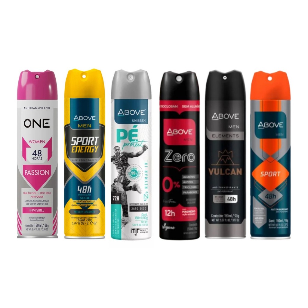 Kit 3 Desodorante Aerosol Above 150ml em Oferta na Shopee