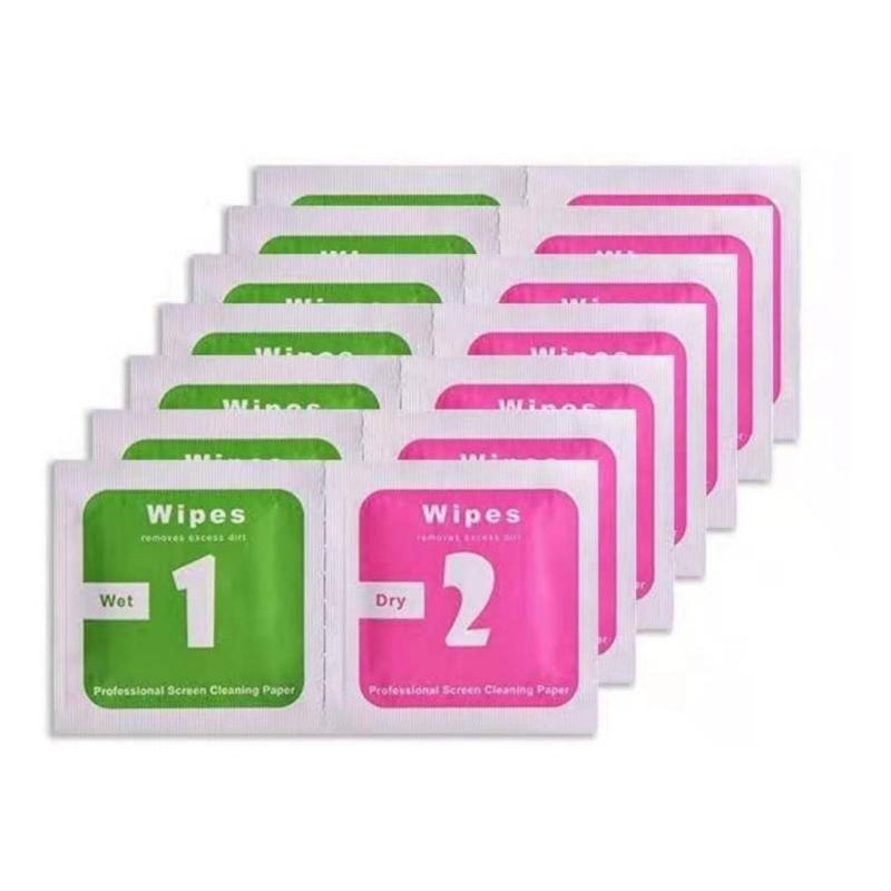 KIT 10 UND LIMPA TELA APLICAÇÃO DE PELÍCULA WIPES.