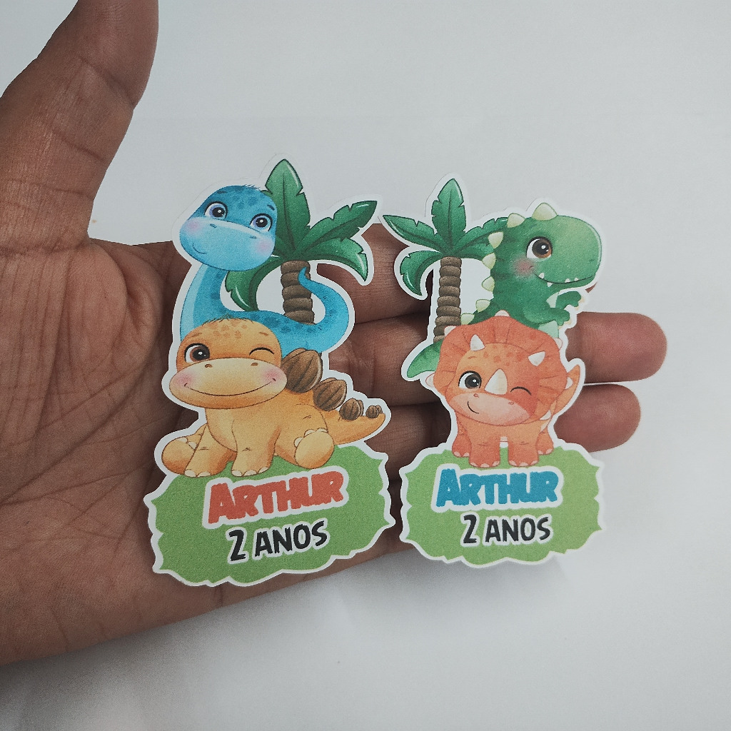 30 Apliques para Tubetes Dinossauro baby - festa infantil - lembrancinhas personalizadas