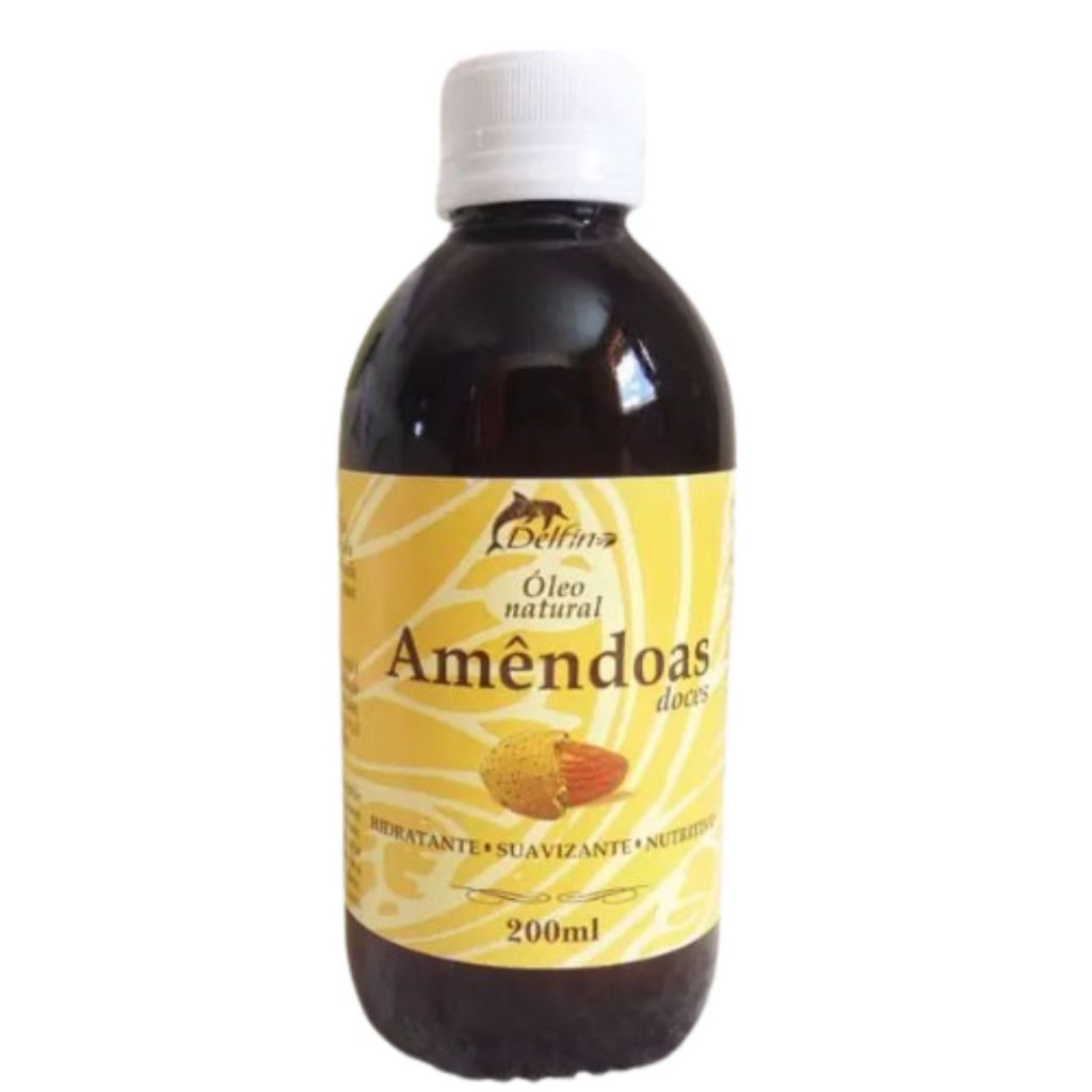 Óleo Natural De Amêndoas Doces 200Ml - Delfino