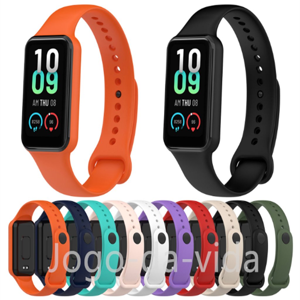 Pulseira Silicone WatchStrap Para Smart Watch Soprt band 7 Huami Amazfit Band 7