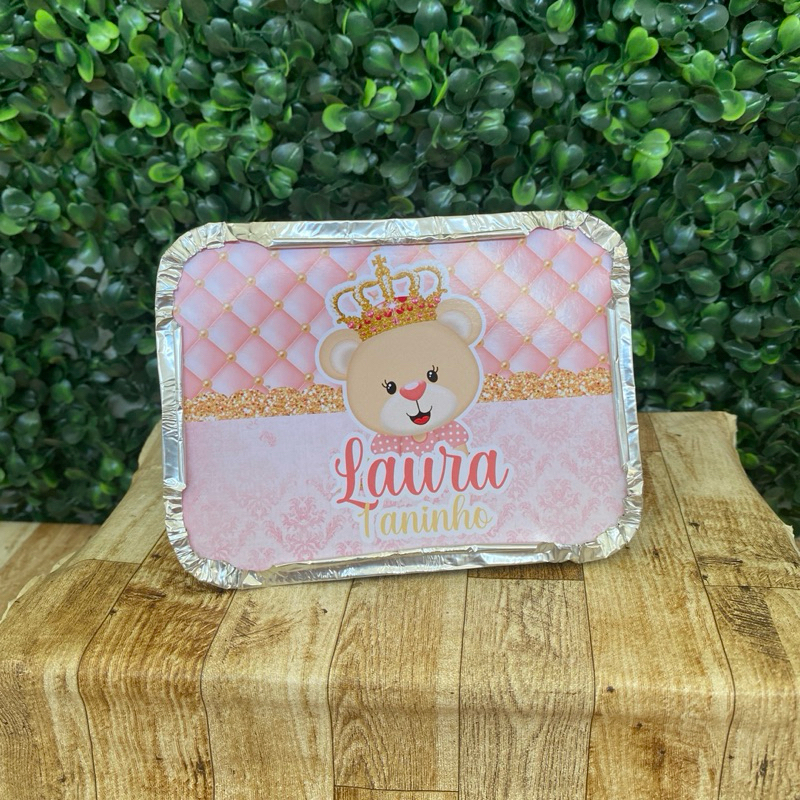 Marmitinha Personalizada Ursinha Princesa | Lembrancinha Festa Infantil