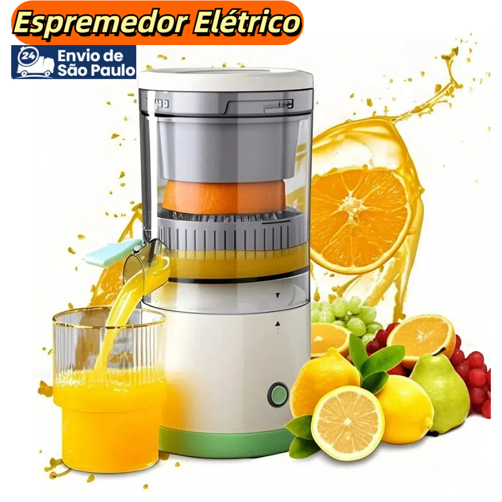 Espremedor De Laranja Frutas Elétrico Portátil Máquina de Suco de Frutas Juicer Recarregáv...
