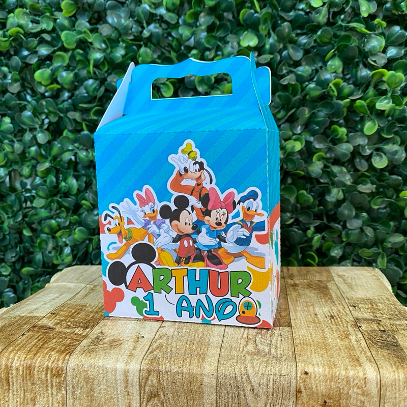 Caixa Maleta Surpresa Turma do Mickey  | Lembrancinhas | Personalizados | Lancheirinha | Sacolinha