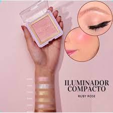 Ruby Rose ILUMINADOR Acetinado Pó Compacto Alta Pigmentação