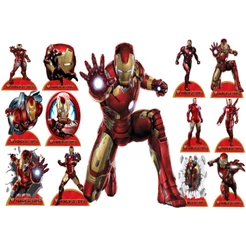 homem de ferro 10 displays de mesa de 20 cm de mdf