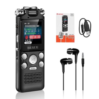 Mini Gravador De Voz De Áudio Digital 16G Profissional Caneta USB  Por Gravação De Redução De Ruído em Oferta na Shopee