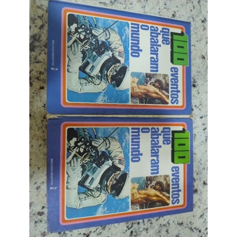 2 livros revista livro 100 eventos que abalaram o mundo cem manchete melhores momentos história