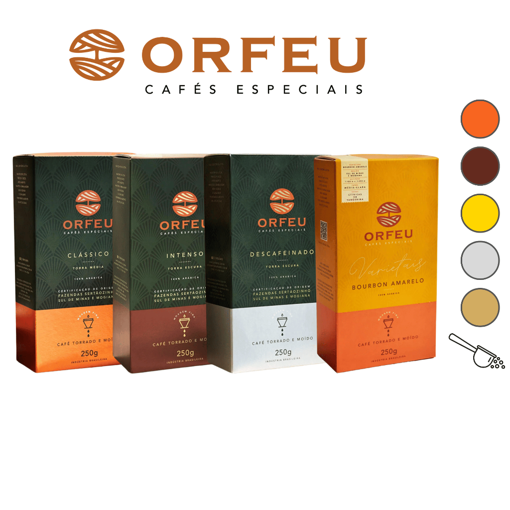 Café Orfeu Torrado E Moído Especial 100% Arábica Pacote 250g em Oferta na Shopee