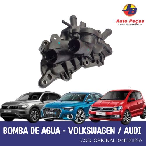 Bomba d'Água VW/Audi 1.0 1.4 1.6 TSI EA211 – C/ Válvula Termostática e Junta – Ymax 1600