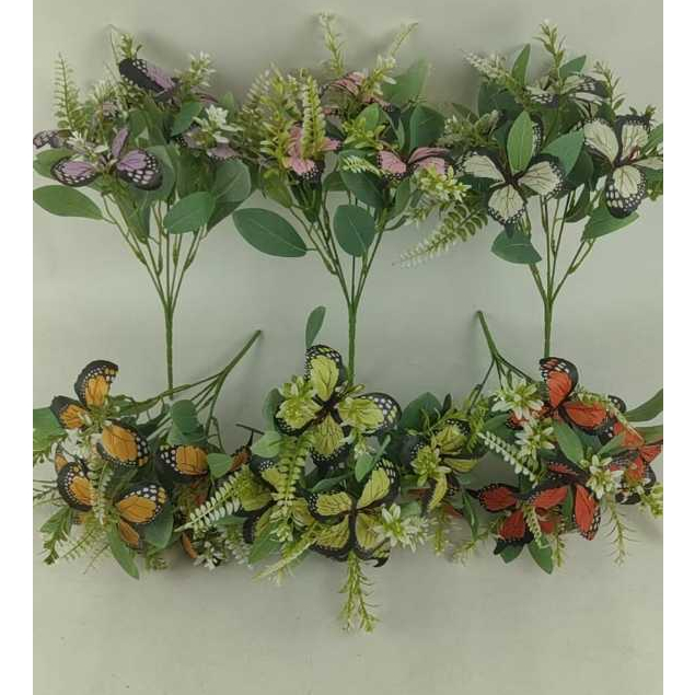 borboleta artificial 1Galho com 5 borboleta em Oferta na Shopee