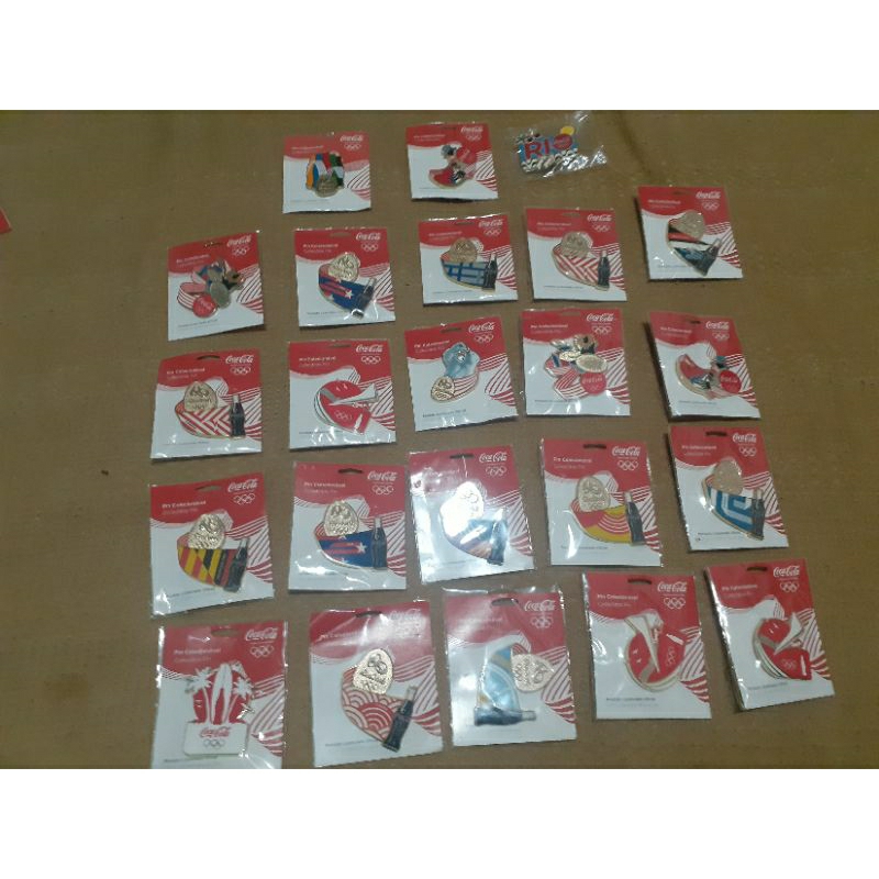 PINS OLIMPIADAS RIO 2016 COCA COLA NOVOS