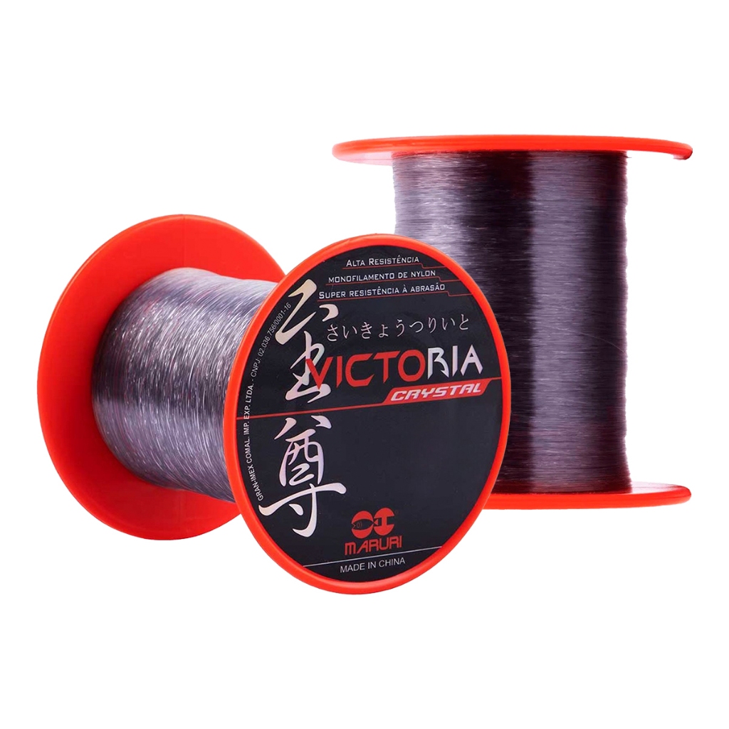 Linha Monofilamento Victoria Crystal 400mts - Maruri 0,52mm