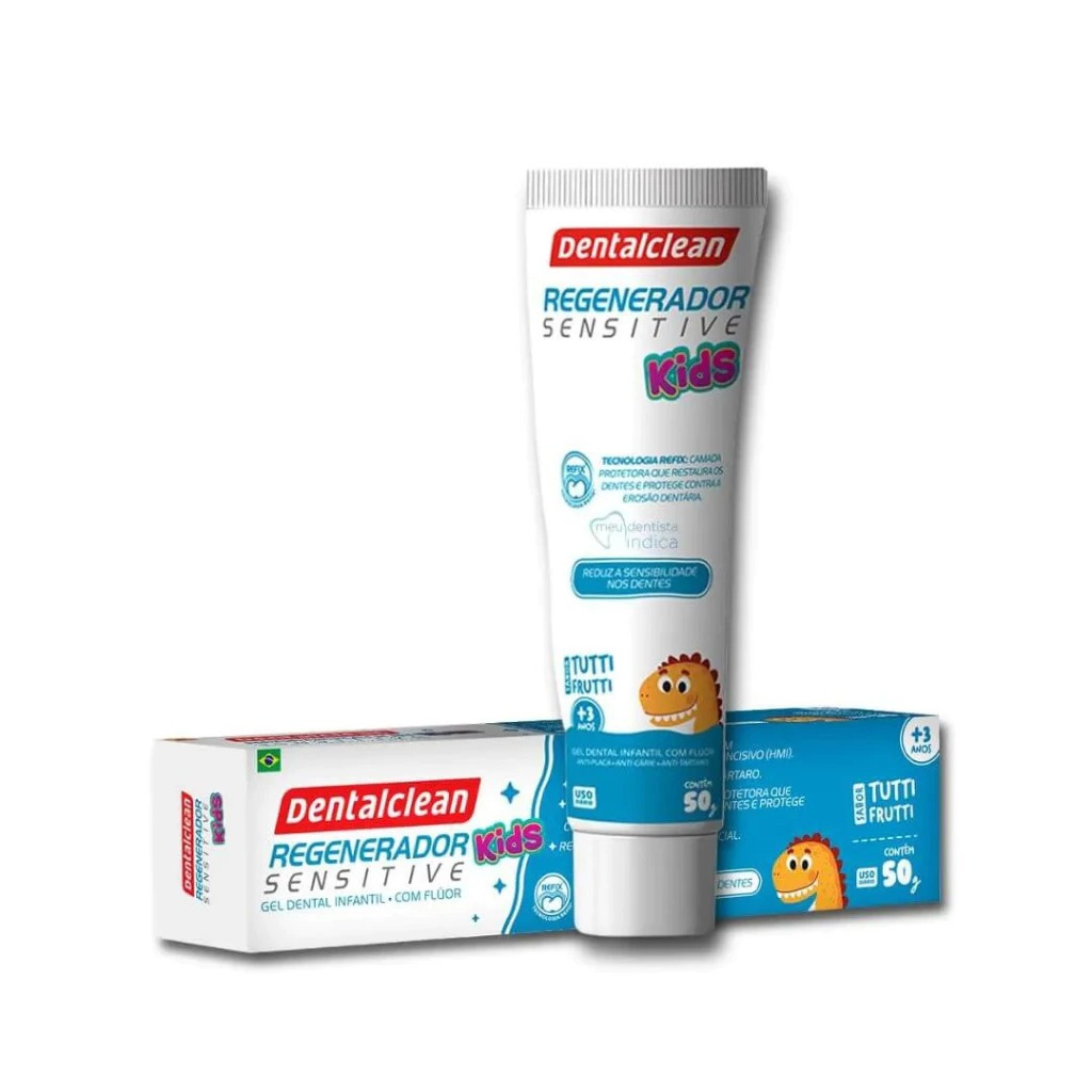 Creme Dental Pasta de Dente Infantil Regenerador Sensitive Kids - 50g - DentalClean em Oferta na Shopee