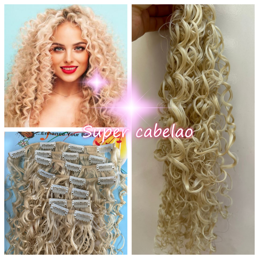 7 kits cor 613 loiro clarissimo cacheado afro crespo cabelo com tic tac organico 100gramas