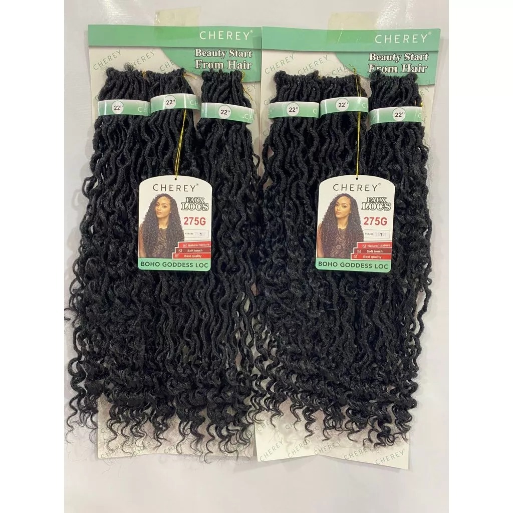 KIT 02 CABELO DREAD COM CACHOS BOHO GODDESS LOC — imagem 2 de 2