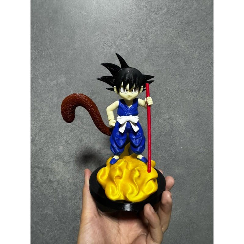 Goku na nuvem - Goku nas nuvens - Nuvem voadora - Dragon Ball Z - Voando na nuvem - Action Figure Colecionável 3D