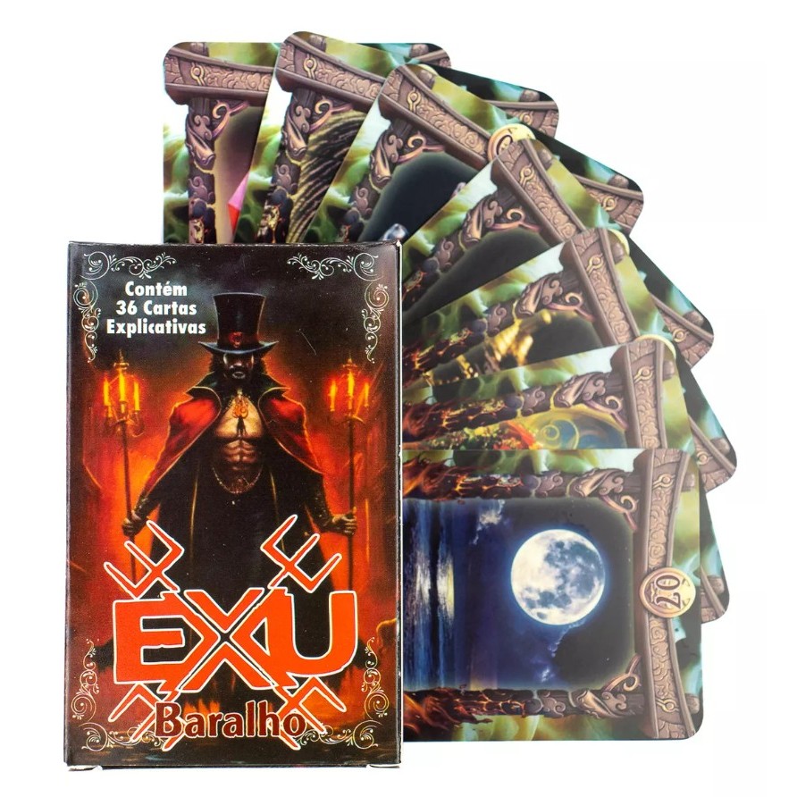 Tarot Baralho Exú 36 Cartas Explicativas
