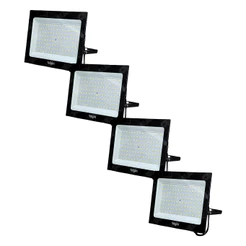 Kit 4 Refletores Led Holofote Elgin 200w Branco Frio 6500K Bivolt Econômico