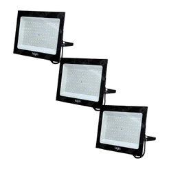 Kit 3 Refletores Led Holofote Elgin 200w Branco Frio 6500K Bivolt Econômico