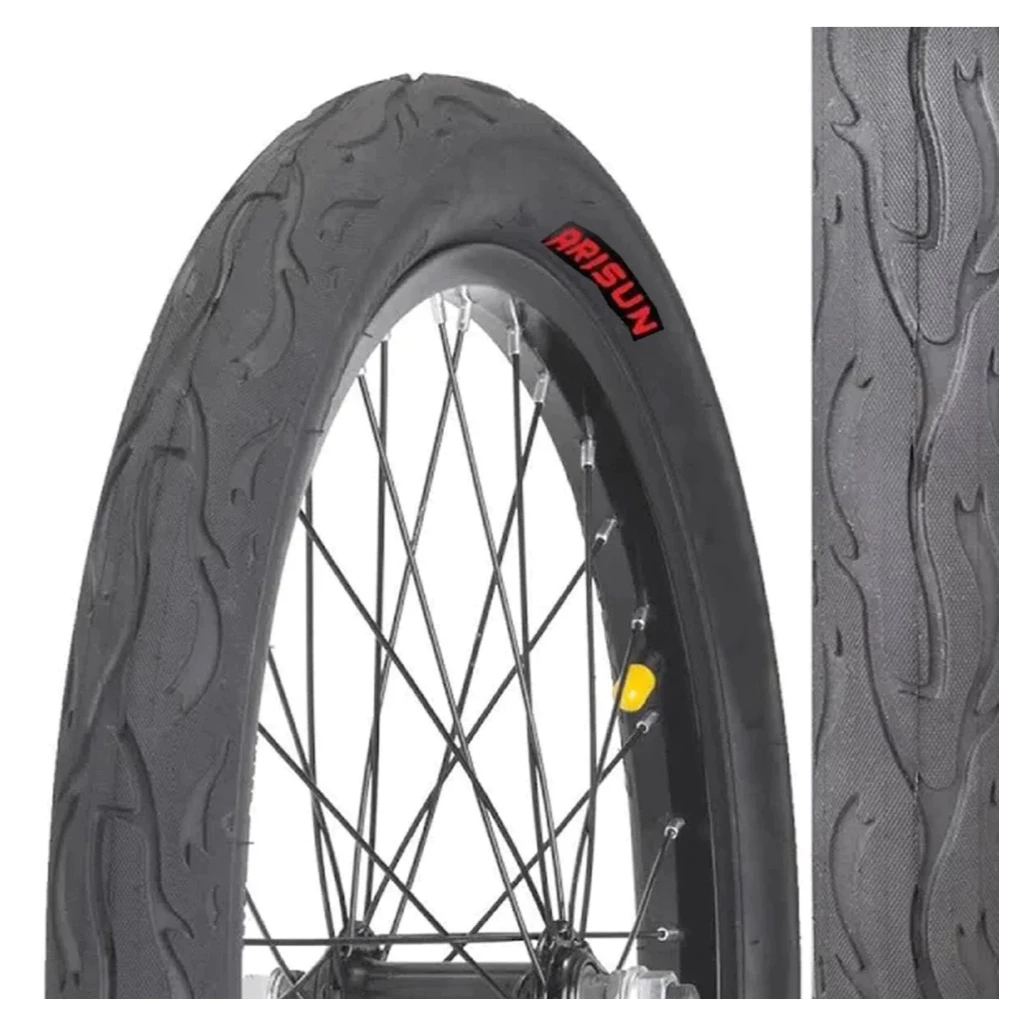 Pneu Arisun Para Bicicleta Flame Aro 26 X 2.125 Balão Slick Largo Bike MTB