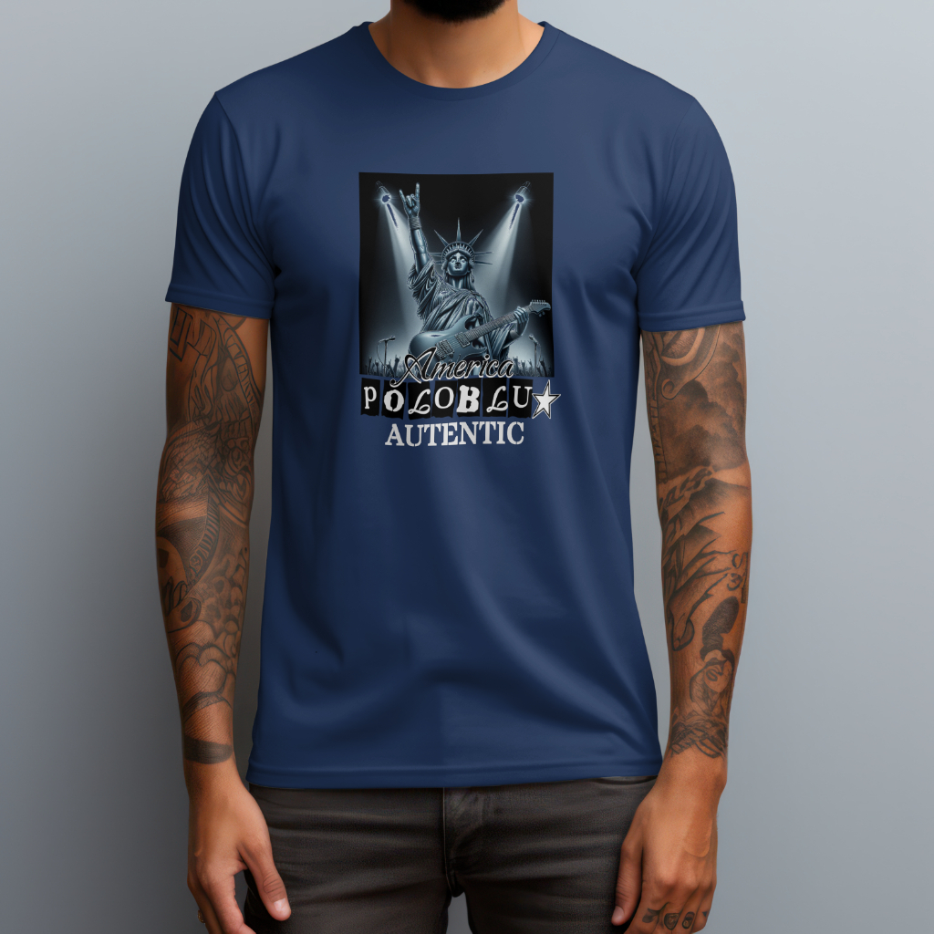 Camiseta Masculina Moderna Polo Blu Autentic Moderna Estilosa do P ao G1