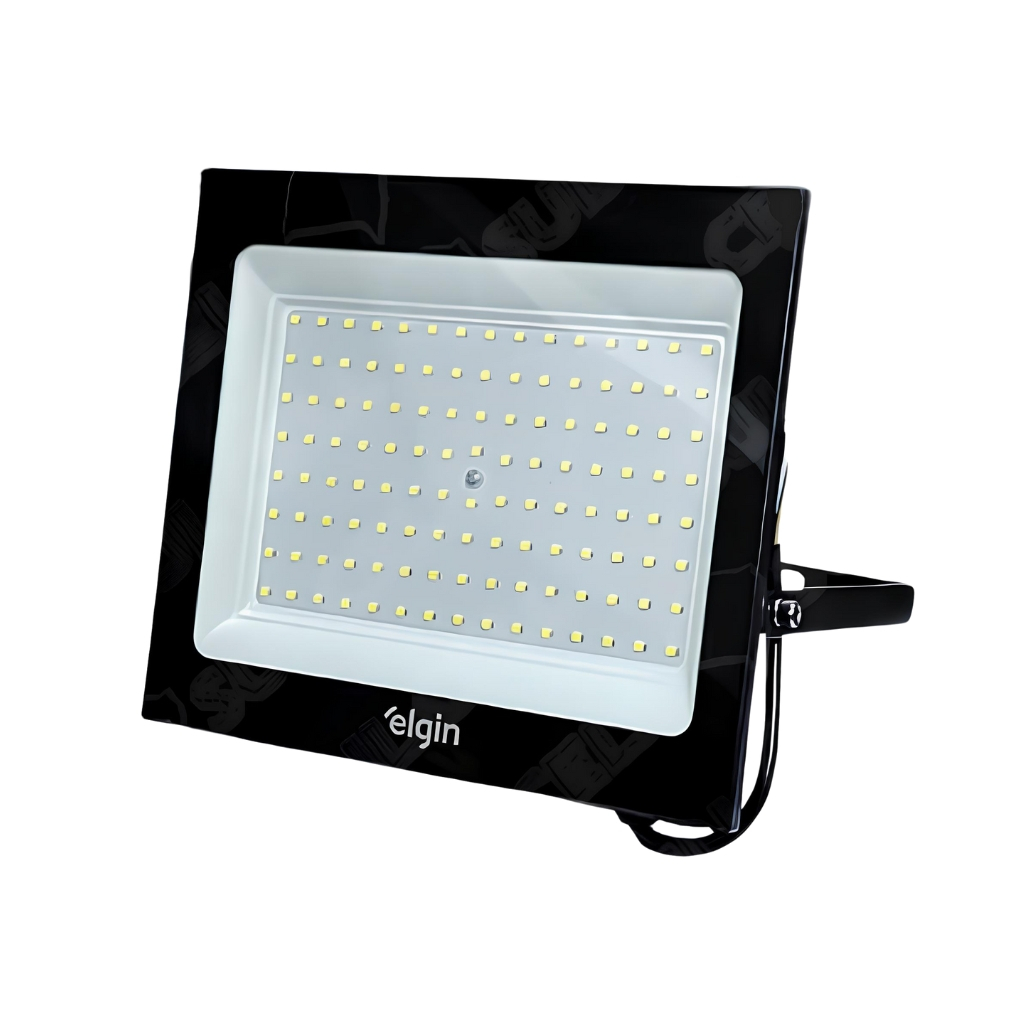 Refletor Led Holofote Elgin 200w Branco Frio 6500K Bivolt Econômico