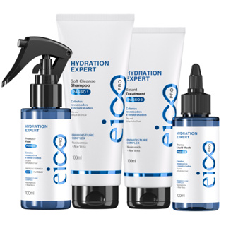 Kit Eico Pro Hydration System Expert Hidratação Profunda Reparação Capilar 400ml em Oferta na Shopee