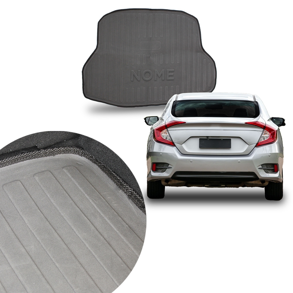 Tapete Porta Malas Civic G10 2017 a 2021 Forração Protetor EVA 3mm Molde na Medida do Carro