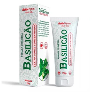 Basilicão bisnaga 25g pomada furúnculo acne hematoma extra forte copaíba babosa natural pronta entrega em Oferta na Shopee