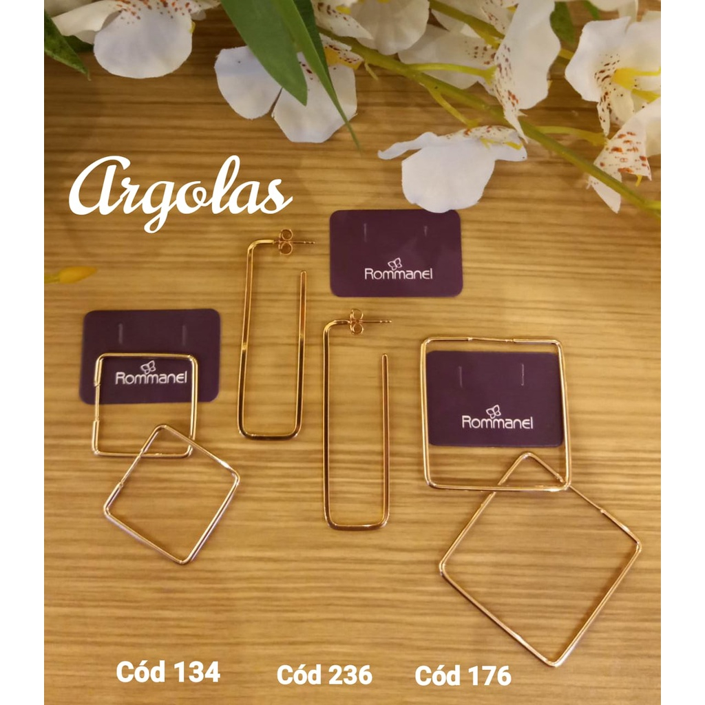 Argola da Rommanel Quadrada: Onde Comprar | BuscaProdutos