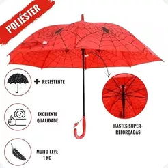 Guarda Chuva Automático Reforçado Infantil Homem Aranha sombrinha com apito Envio Rápido