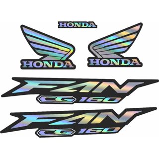 Kit Adesivo Holográfico  Fan 160 em Oferta na Shopee