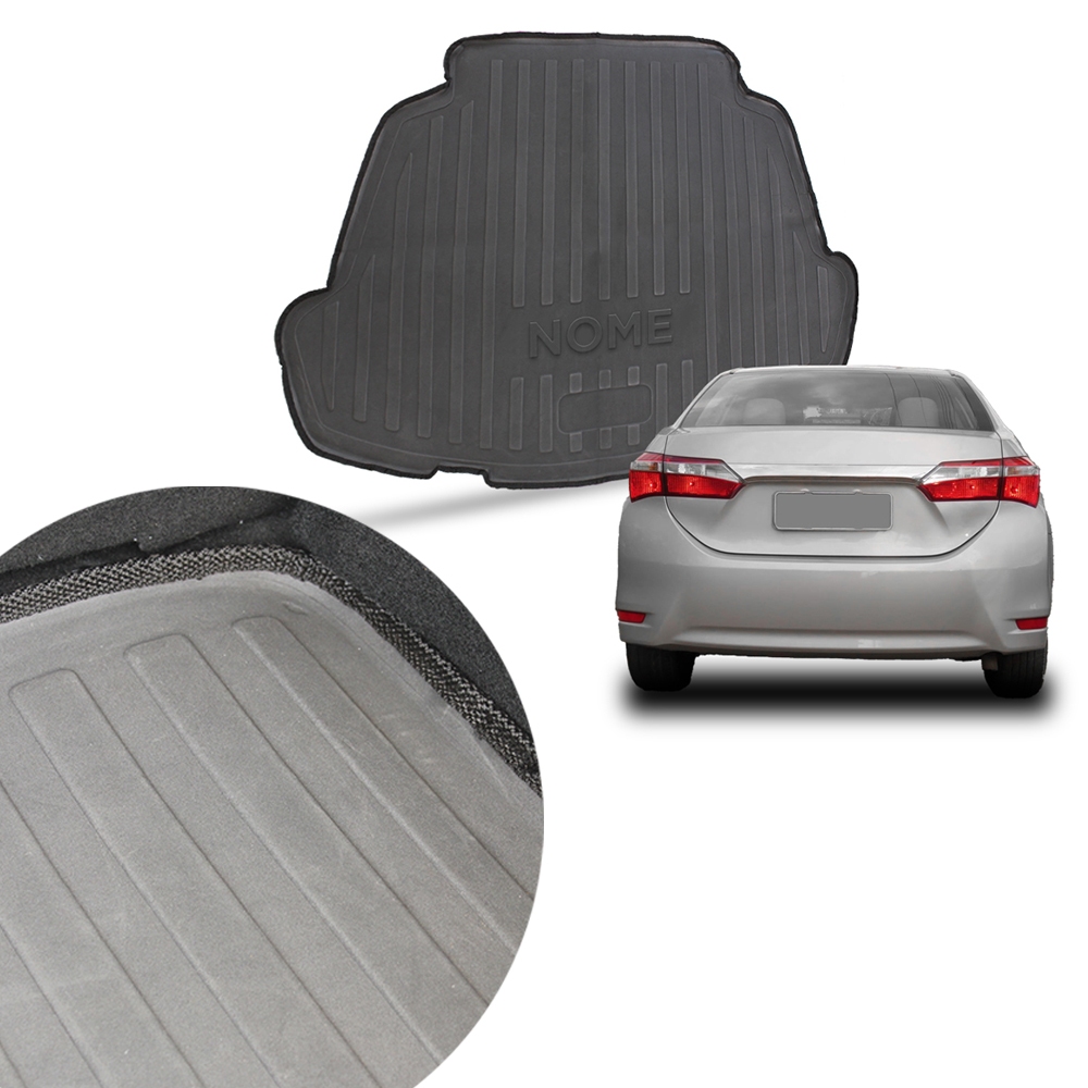 Tapete Porta Malas Corolla 2015 a 2019 Forração Protetor EVA 3mm Molde na Medida do Carro