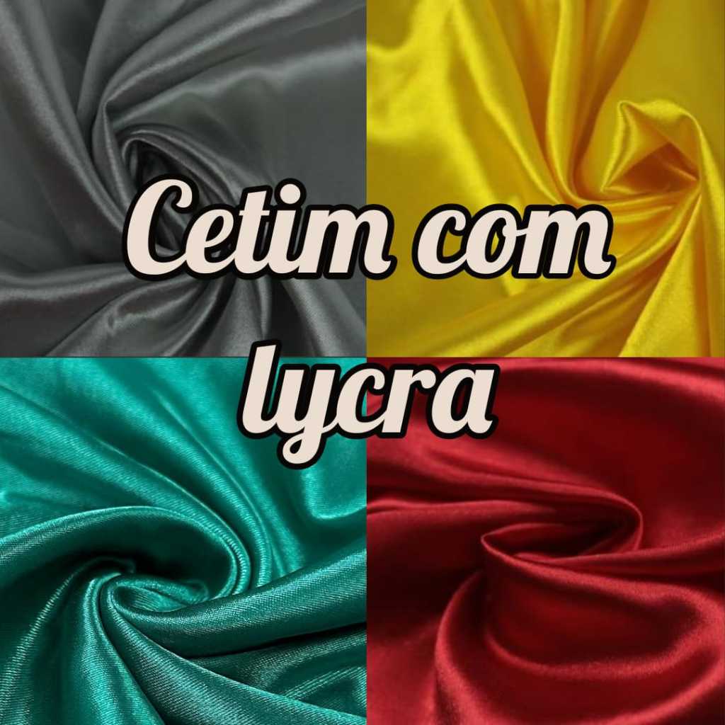 2 METROS TECIDO CETIM COM LYCRA, CETIM COM ELASTANO (2M X 1,50M)