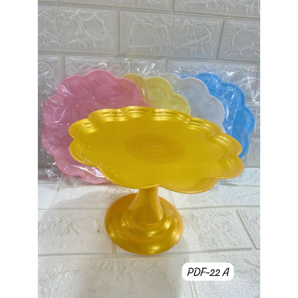 BANDEJA FORMA DE FLOR KIT COM 2 PLASTICO 20X6 CM PRA FESTA PDF-22(obs cores variadas apenas opcao misto, caso a escolha