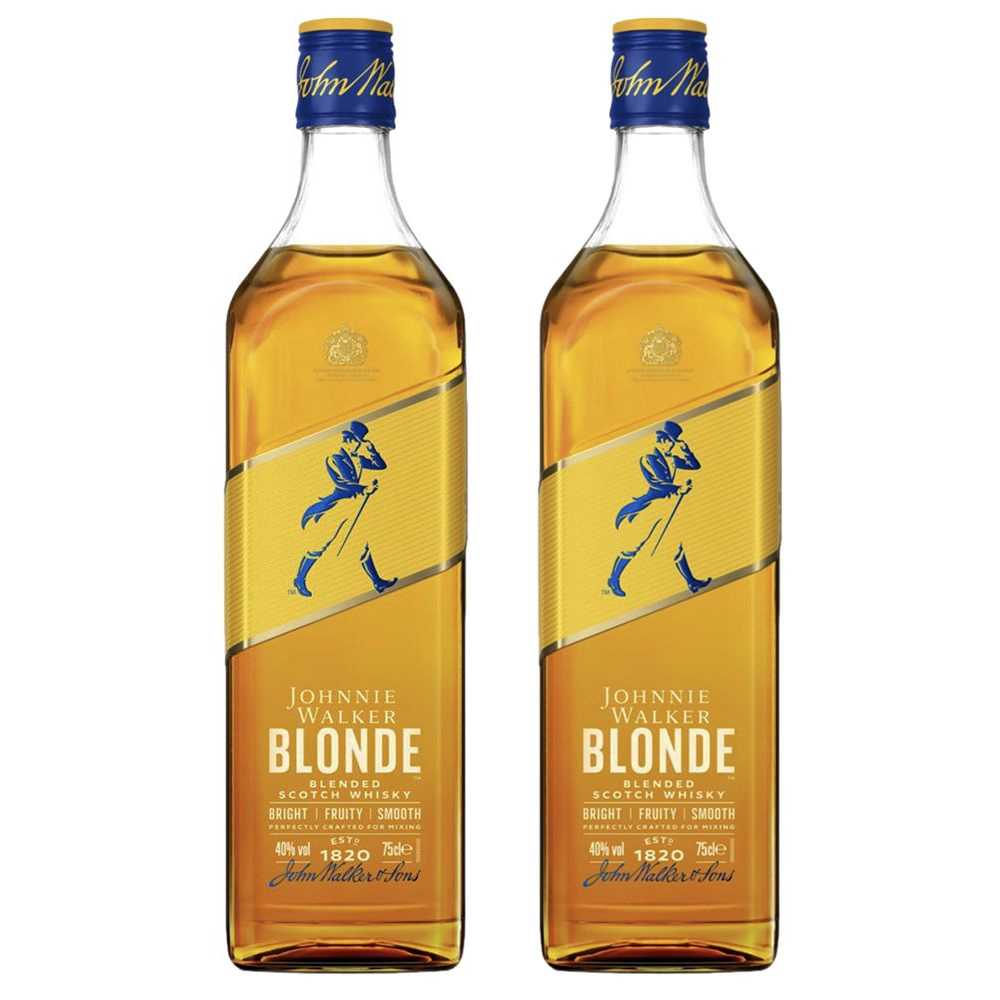 Kit com 2 Johnnie Walker Blonde Blended Scotch Whisky 750ml - Food & Beverages