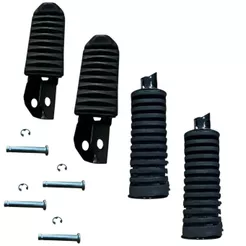 Kit Pedaleira Traseira + Dianteira Honda Bros 150/160 Xr 250 Nxr 400