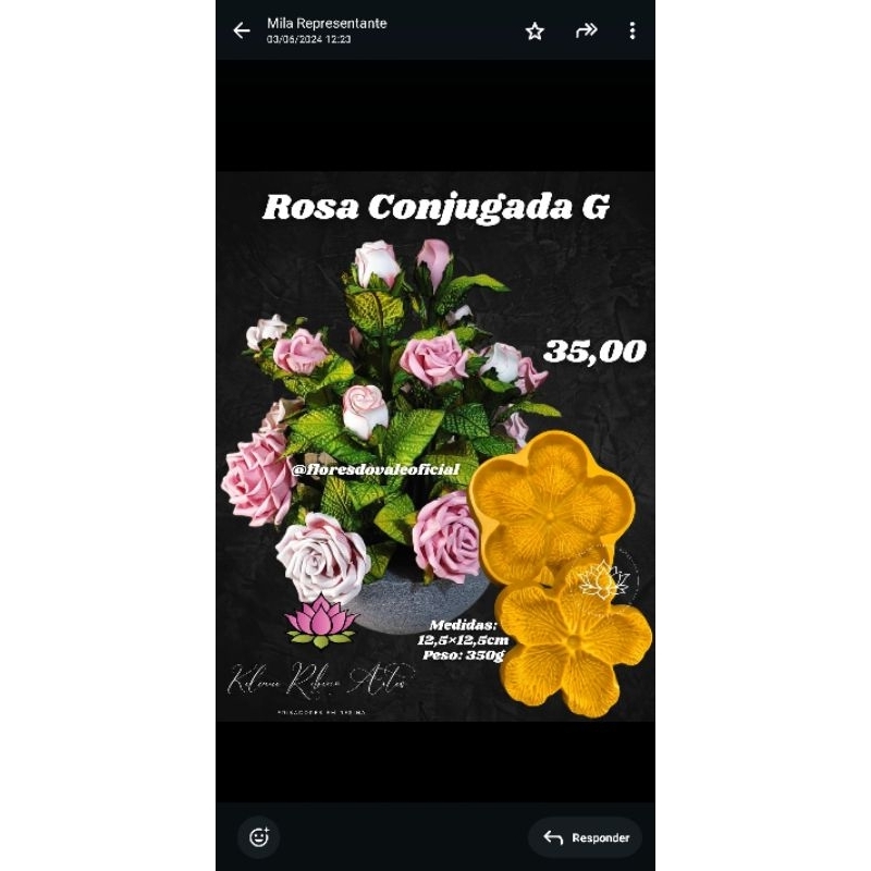 FRISADOR DE EVA KIT ROSA CONJUGADA G 4 PÇ
