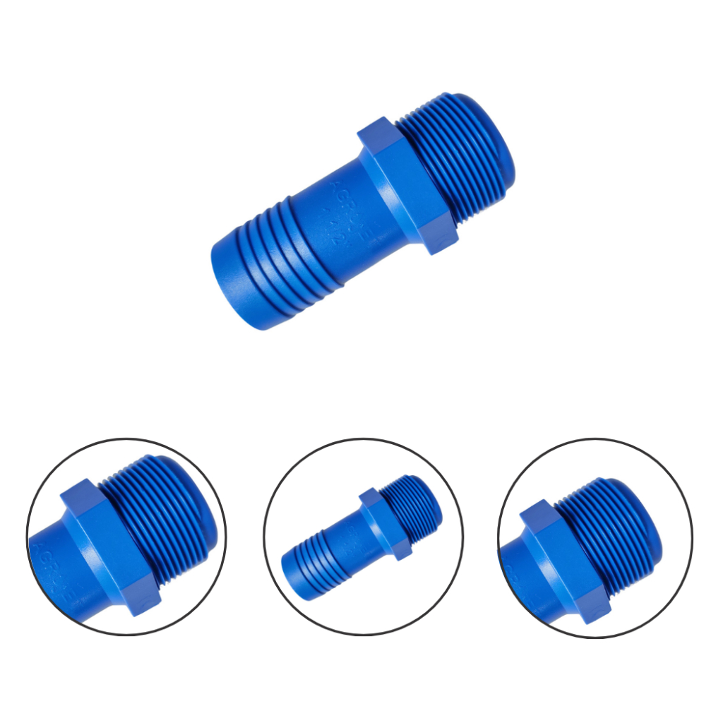 Adaptador Rosca Externa Para Mangueira Polietileno de 1. 1/2``