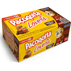 Paçoquita Lovers Chocolate e Avelã 120g C/8 Unidades Santa Helena