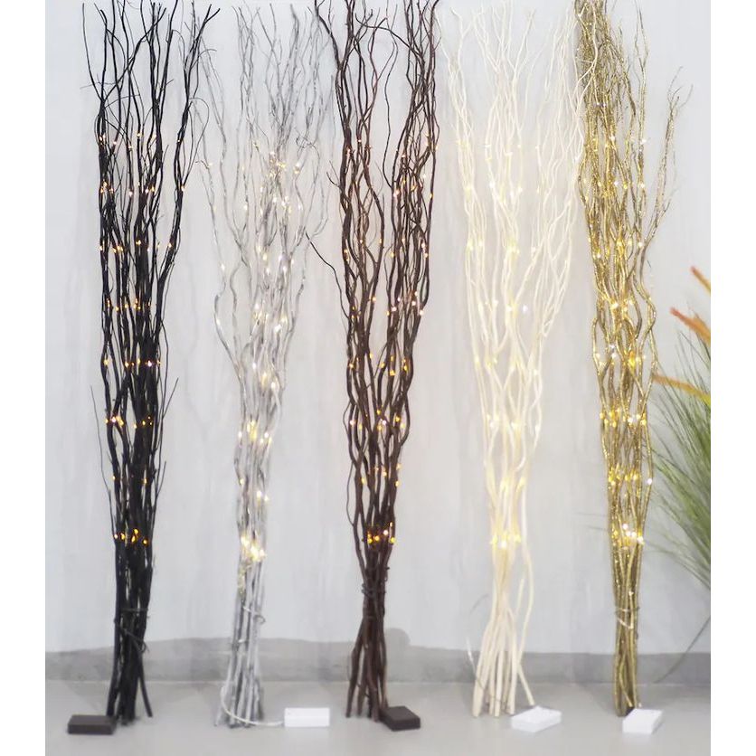 KIT 3 A 10 Galhos Secos para montagem de árvores, decoração de flores artificiais, cerejeira   GLH01 em Oferta na Shopee