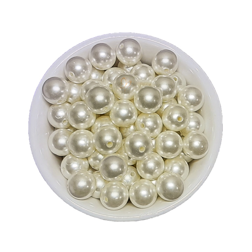 Perola Abs Inteira 16mm Perola pacote com 250g